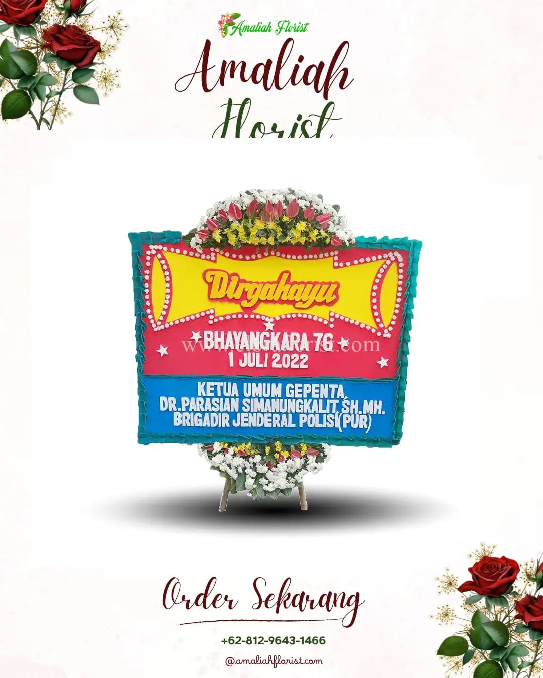 Papan Bunga HUT Ulang Tahun Cimohong